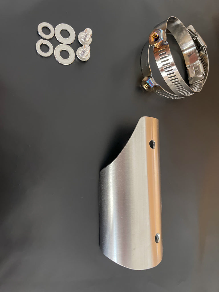 4 Hand Shaped Stainless Steel Heat Shields | Stealth Pipes