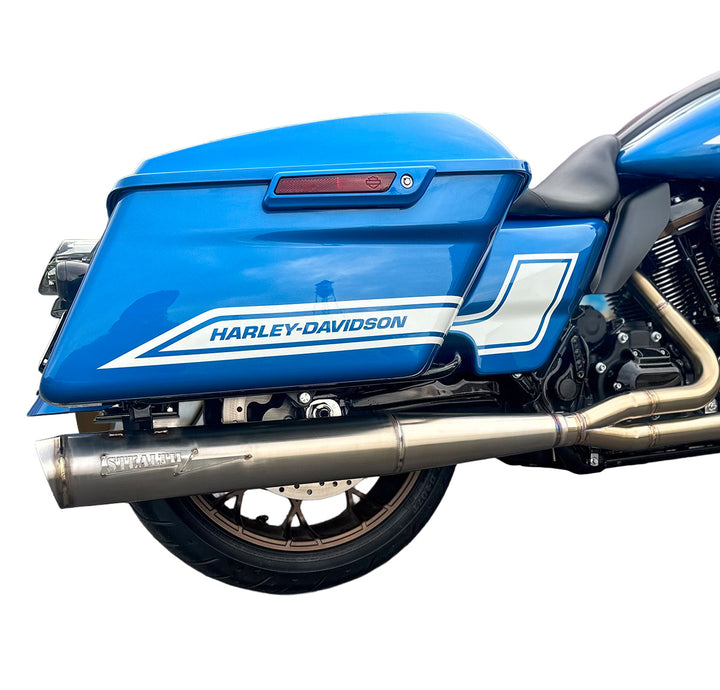 Full Length Harley Bagger Slip On 2.25" Muffler