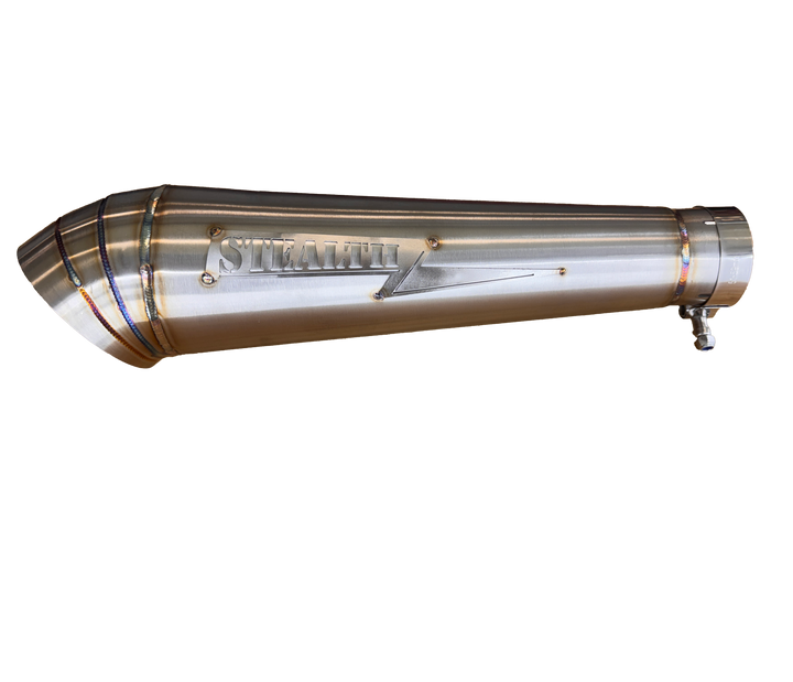Stealth Cone-Style Turndown Muffler “Streetsweeper” – Modular 2.25" Exhaust