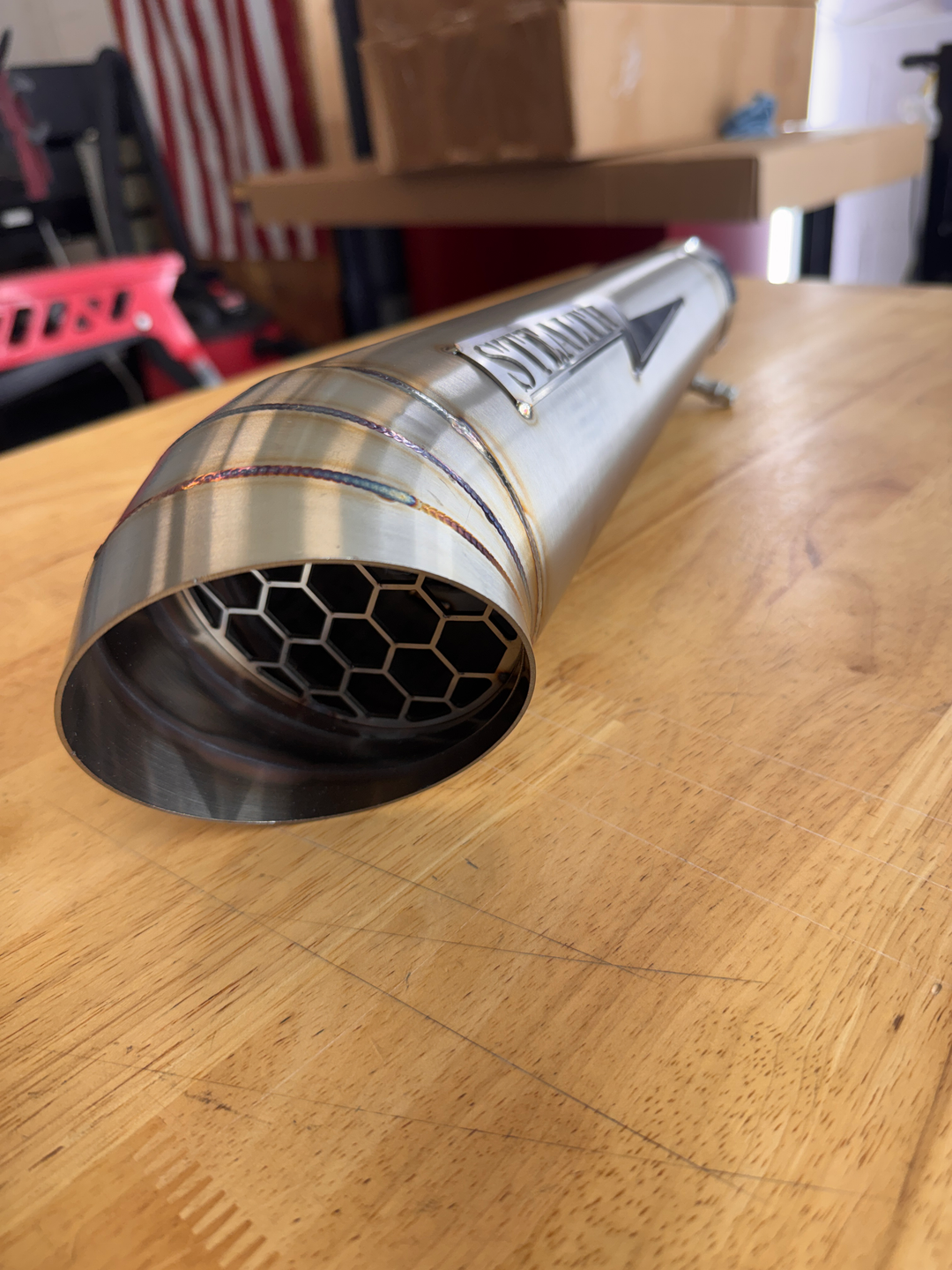 Stealth Cone-Style Turndown Muffler “Streetsweeper” – Modular 2.25" Exhaust