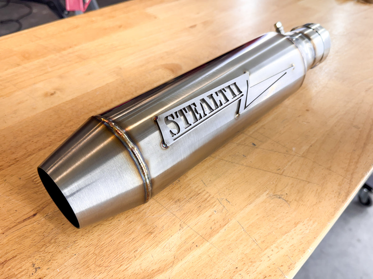 Burner 2.25" Slip On Muffler, photo 3 of 7