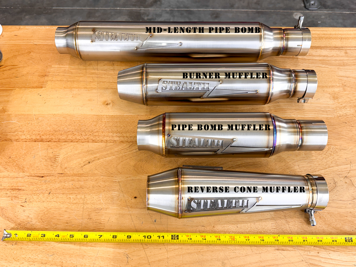 Burner 2.25" Slip On Muffler, photo 7 of 7