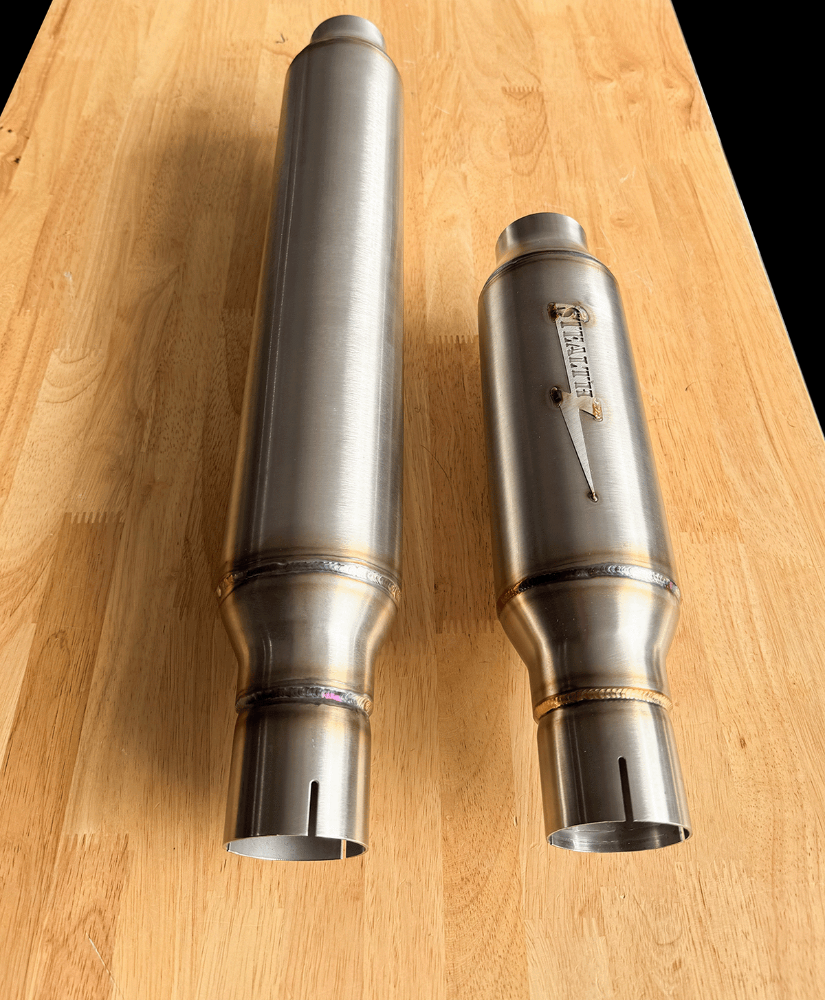 Stealth Pipes Mid-Length Pipe Bomb Muffler – stainless modular mufflers for Harley and Indian motorcycles, photo 7 of 10