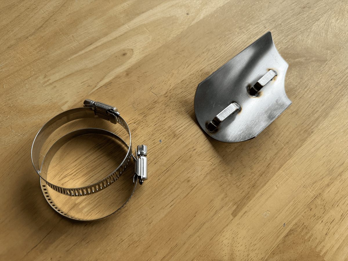 4-inch Stainless Steel Heat Shield by Stealth Pipes – brushed finish with hardware included, photo 5 of 8