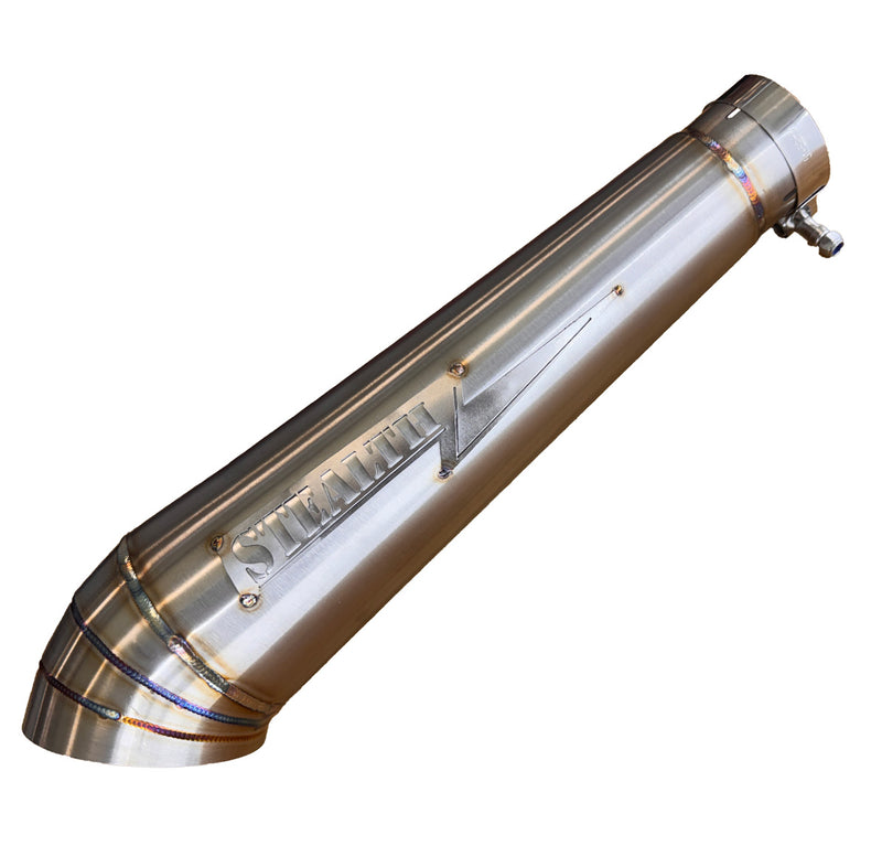 Streetsweeper Cone-Style Turndown 2.25" Slip On Muffler