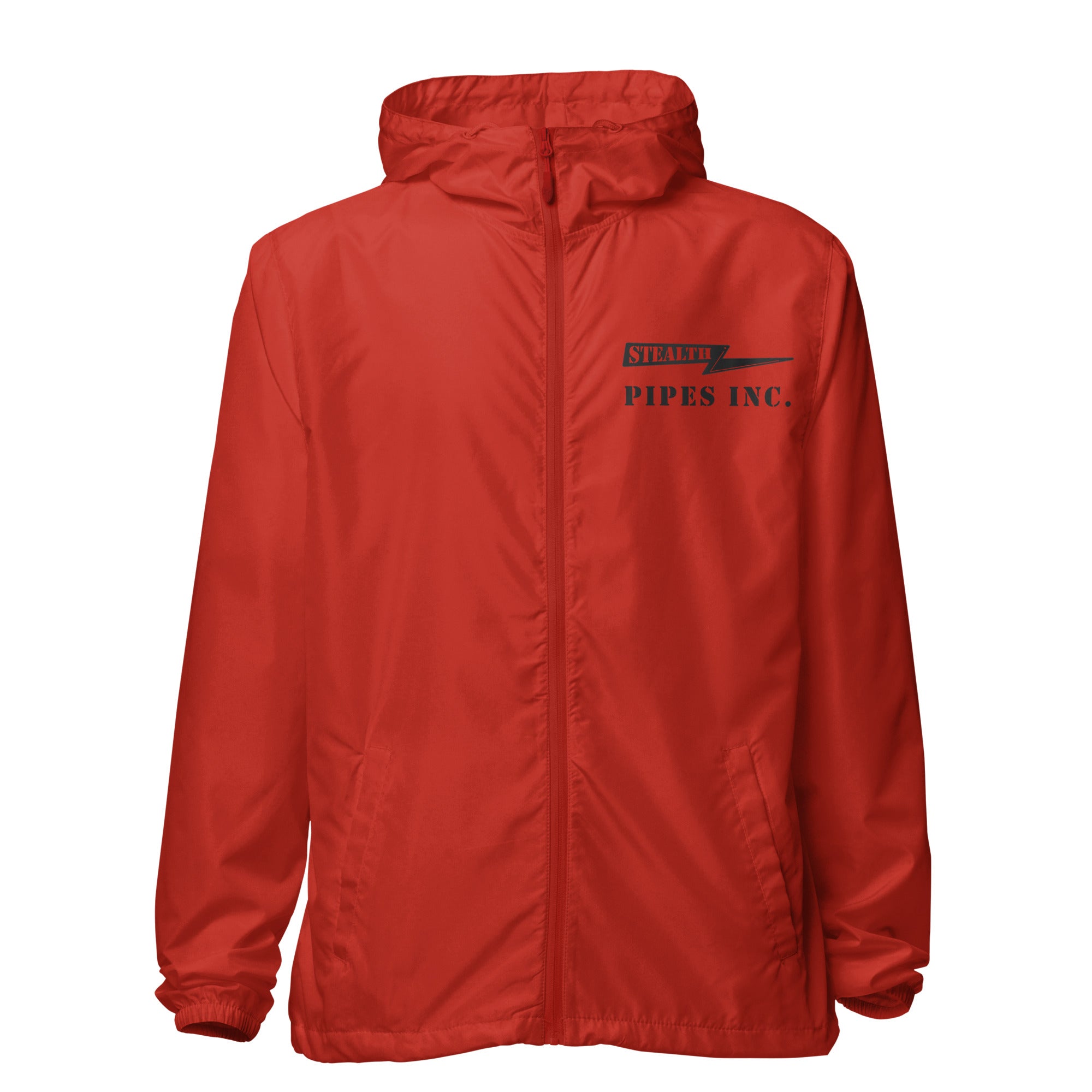 Red zip up windbreaker online