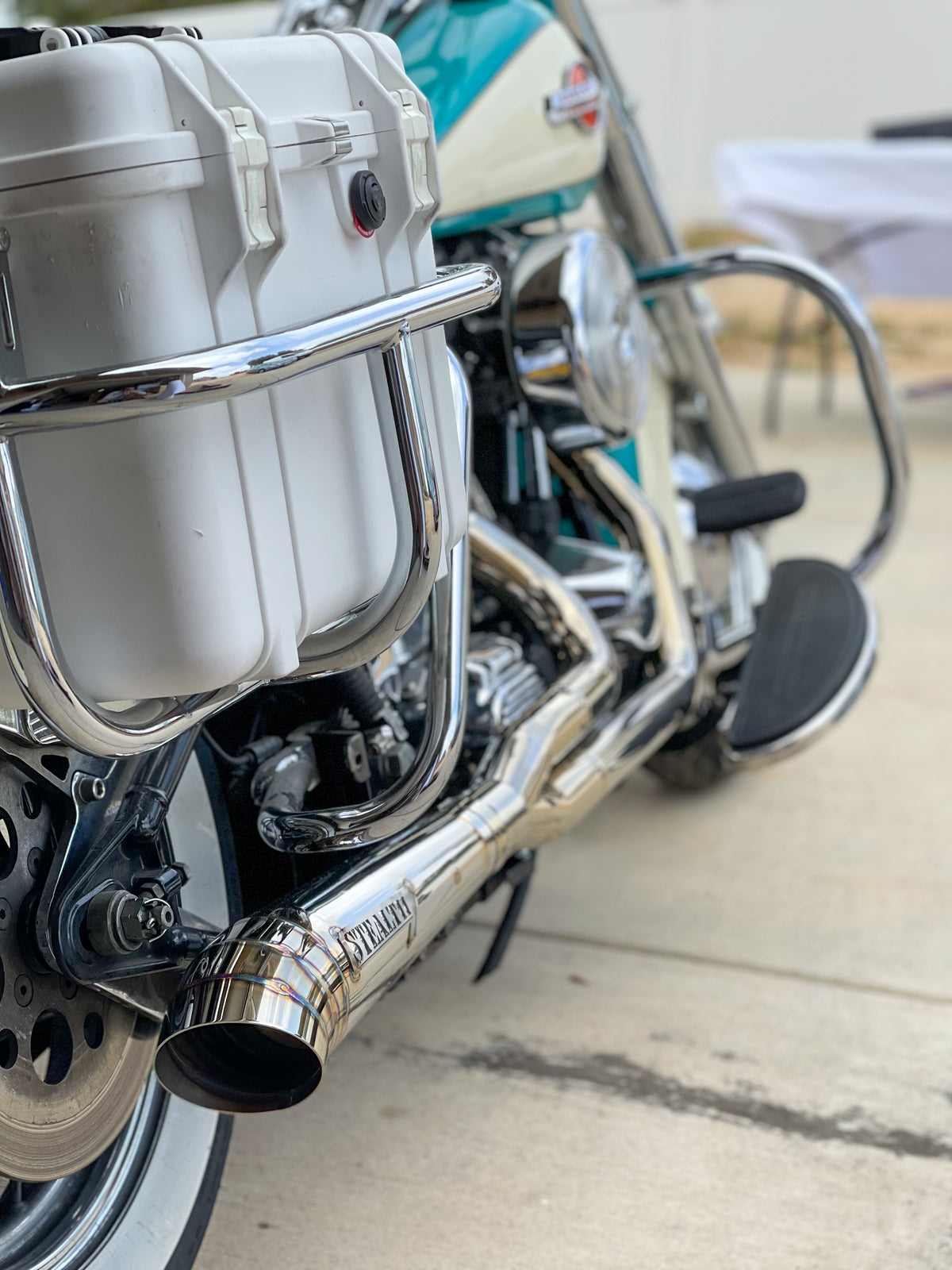 1987 to 2017 Harley Softail Full Exhaust System, photo 13 of 15