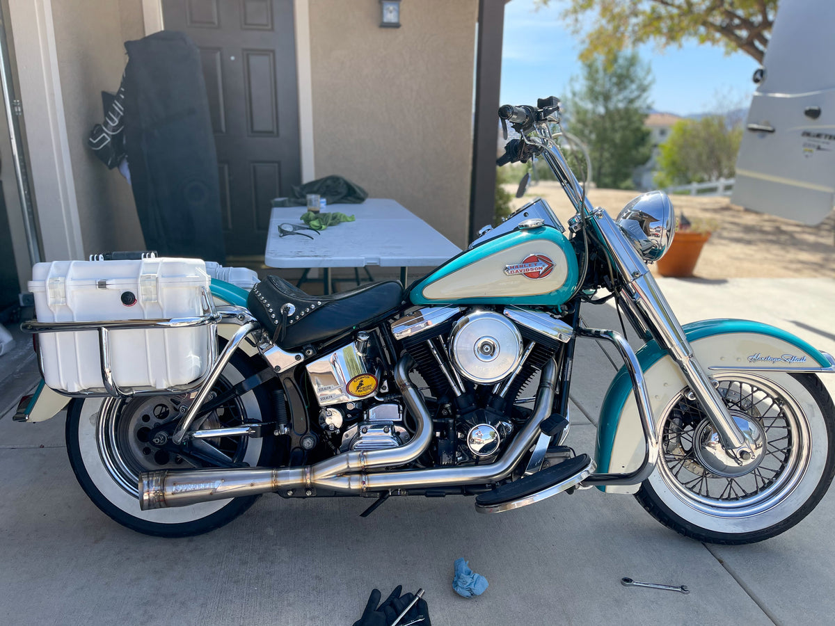 1987 to 2017 Harley Softail Full Exhaust System, photo 5 of 15