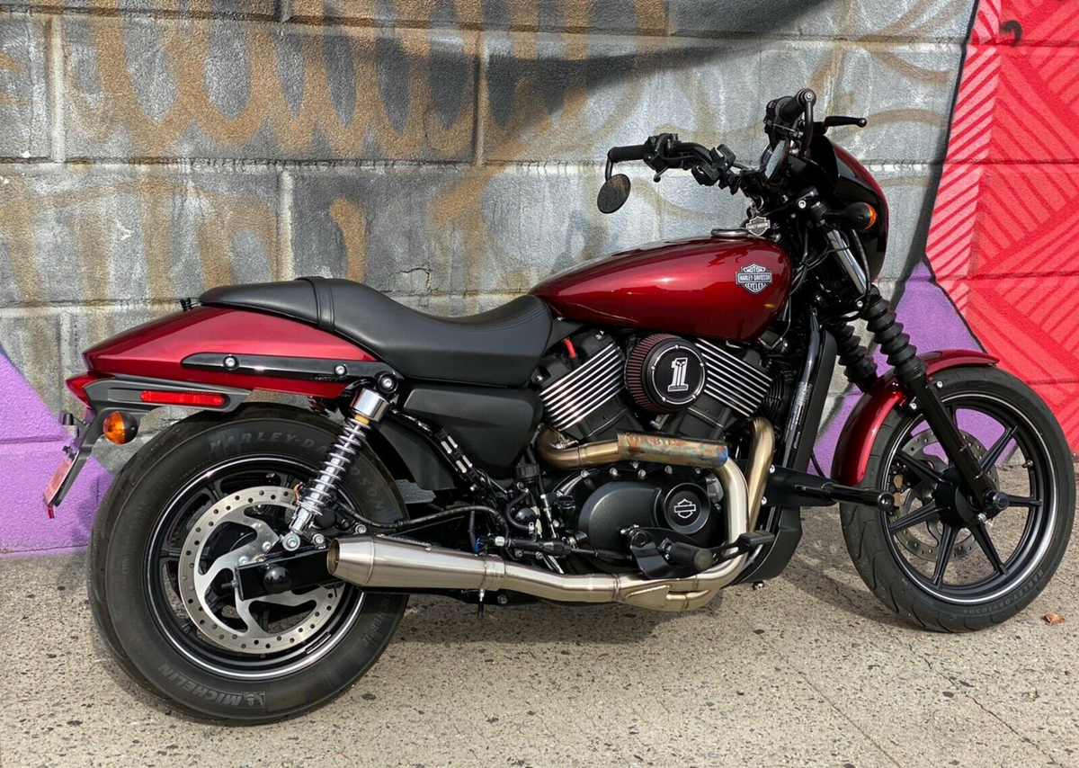 Harley XG 750 motorcycle with Stealth Pipes exhaust system installed – American-made stainless muffler upgrade, photo 3 of 4