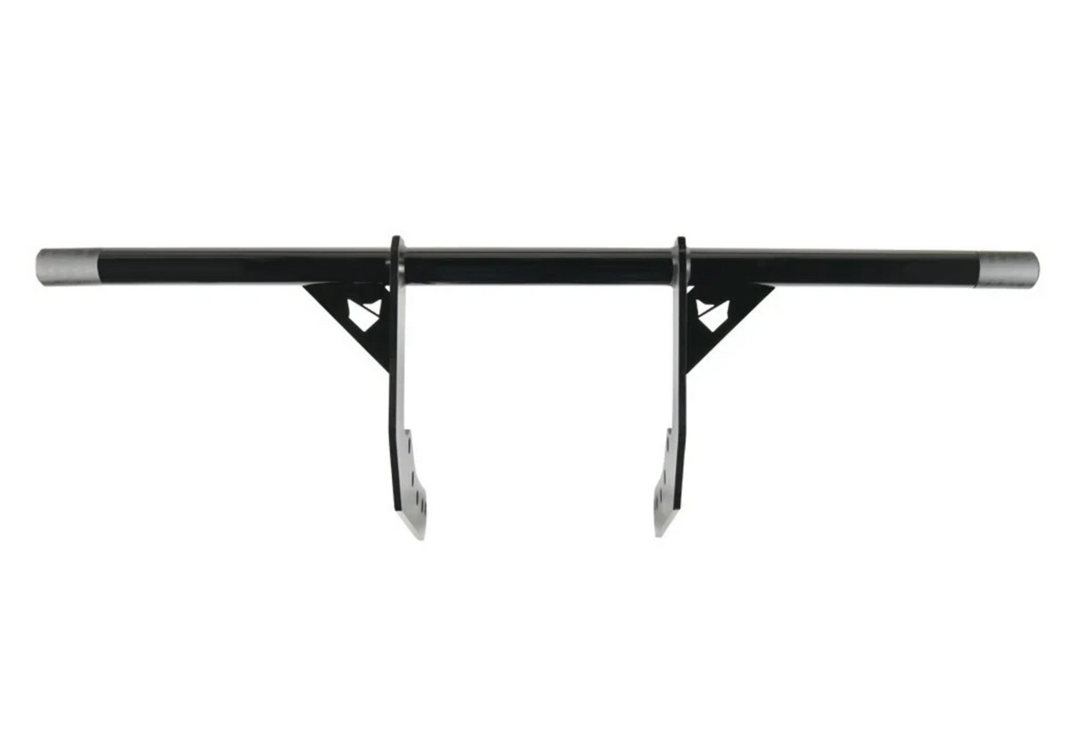 A black Softail Front Crash Bar designed for motorcycles, displayed on a white background., photo 1 of 10