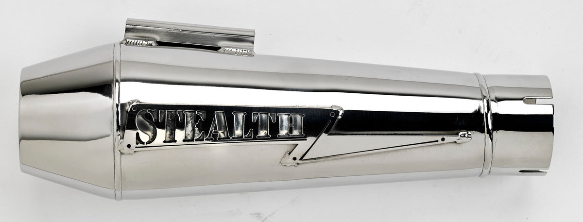 Stealth Pipes Reverse Cone Muffler – stainless TIG-welded design with modular fitment, photo 4 of 14