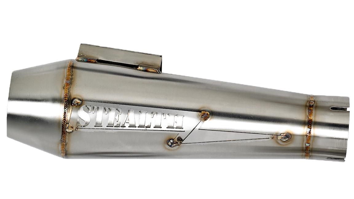 Stealth Pipes Reverse Cone Muffler – American-made stainless modular exhaust upgrade, direct bolt-on, photo 1 of 14